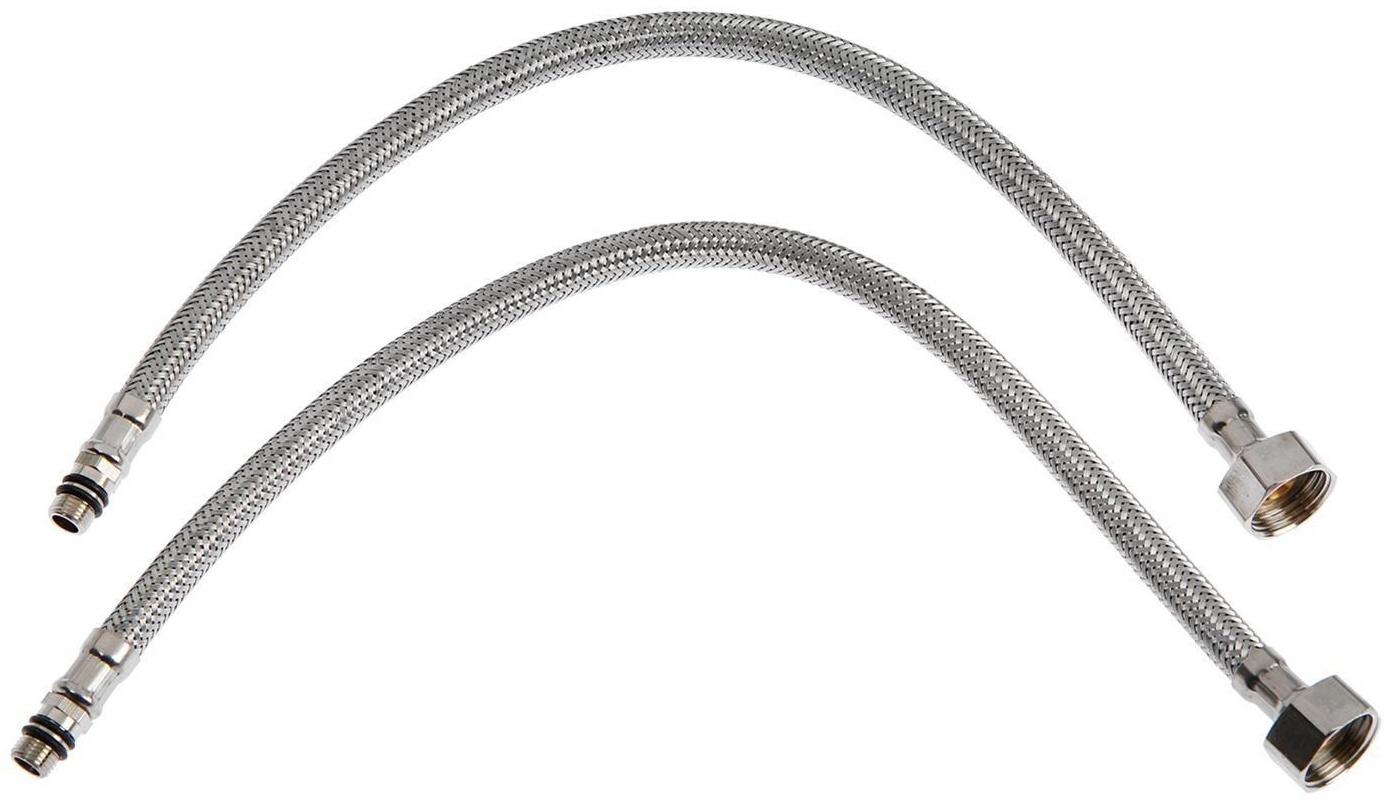 Смеситель для кухни Accoona A4868, однорычажный, гибкий излив, с гайкой, силумин, хром