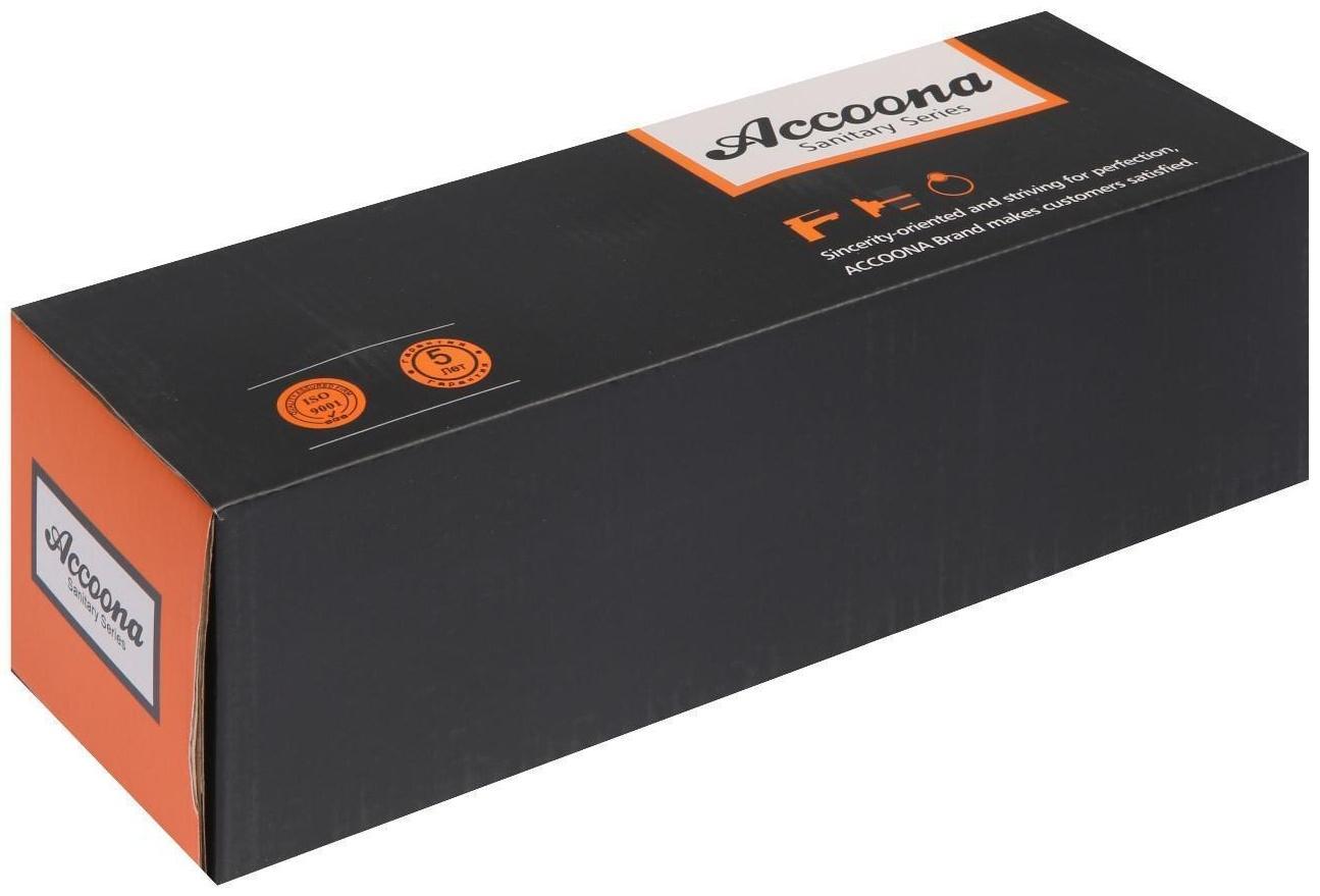 Cмеситель для ванны Accoona A87170, двухвентильный, с душевым набором, силумин, хром