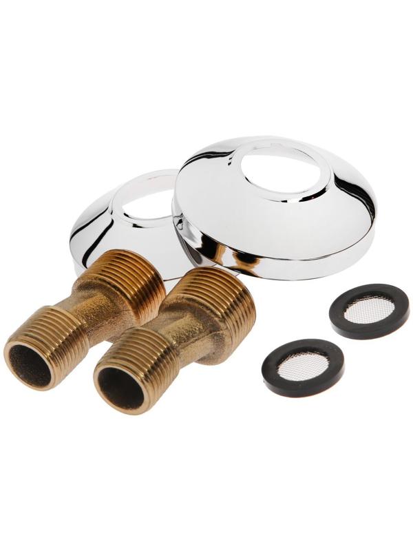 Cмеситель для ванны Accoona A87170, двухвентильный, с душевым набором, силумин, хром