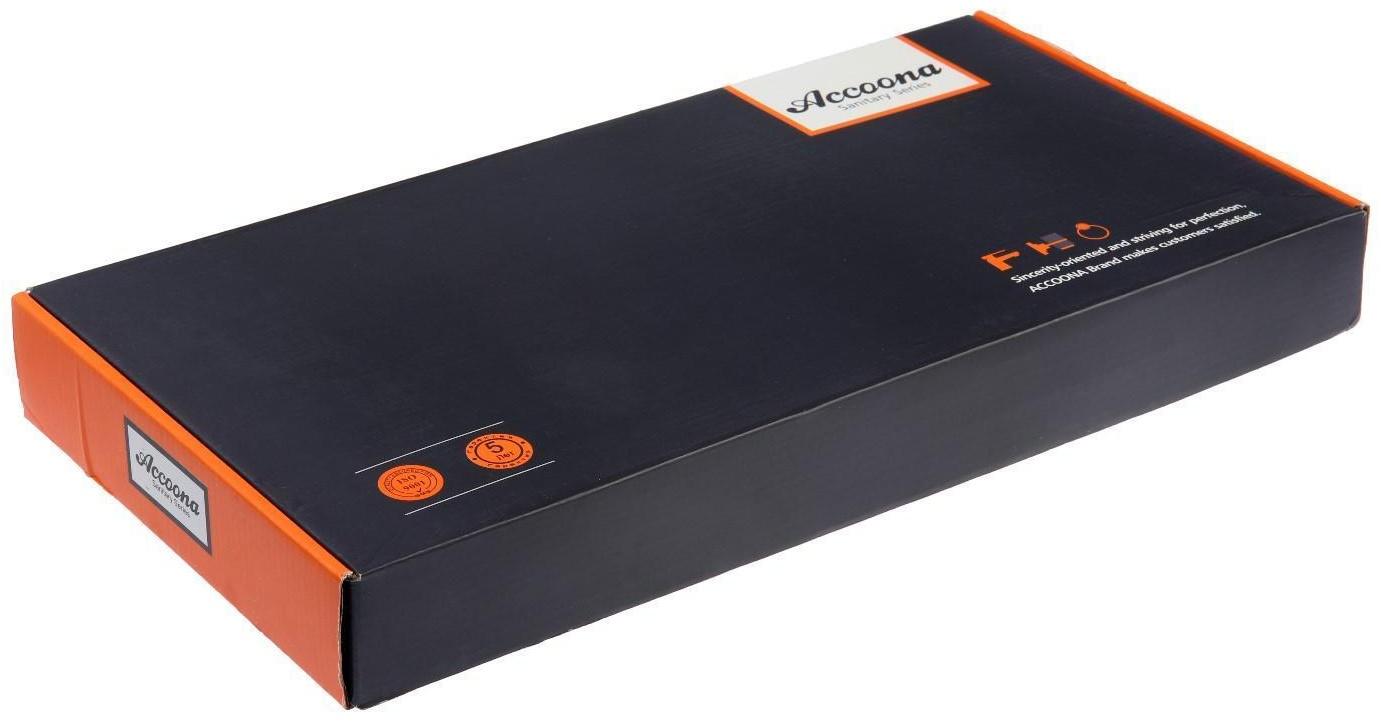 Смеситель для кухни Accoona A5179-5, с выходом для питьевой воды, нержавеющая сталь, сатин