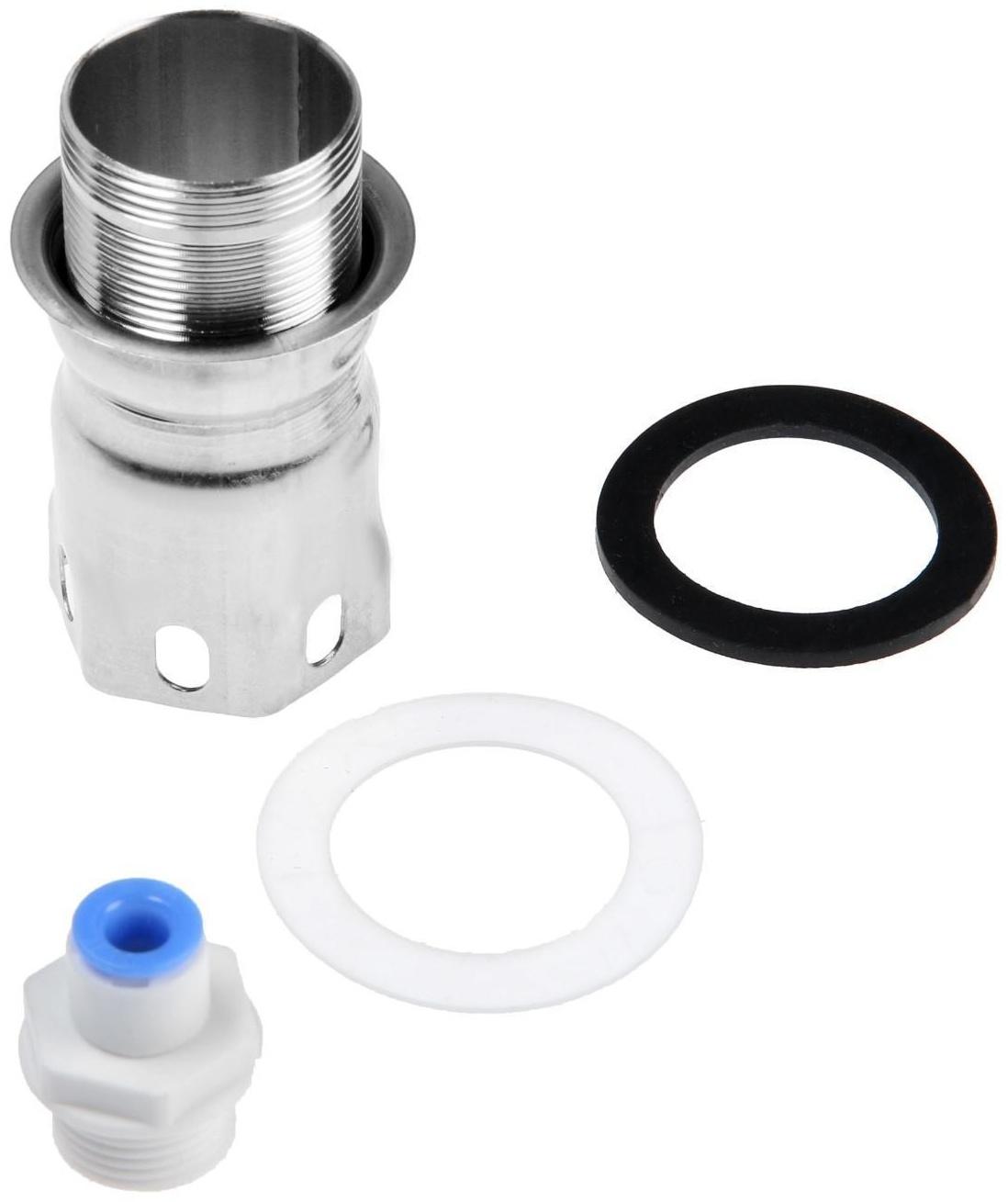 Смеситель для кухни Accoona A5179-5, с выходом для питьевой воды, нержавеющая сталь, сатин