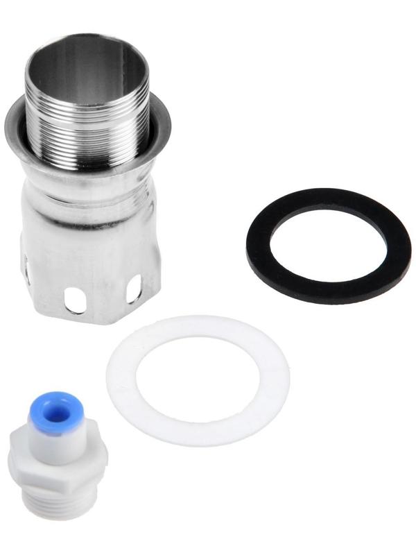 Смеситель для кухни Accoona A5179-5, с выходом для питьевой воды, нержавеющая сталь, сатин