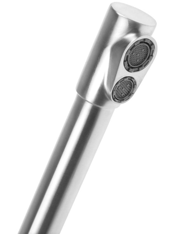 Смеситель для кухни Accoona A5179-5, с выходом для питьевой воды, нержавеющая сталь, сатин