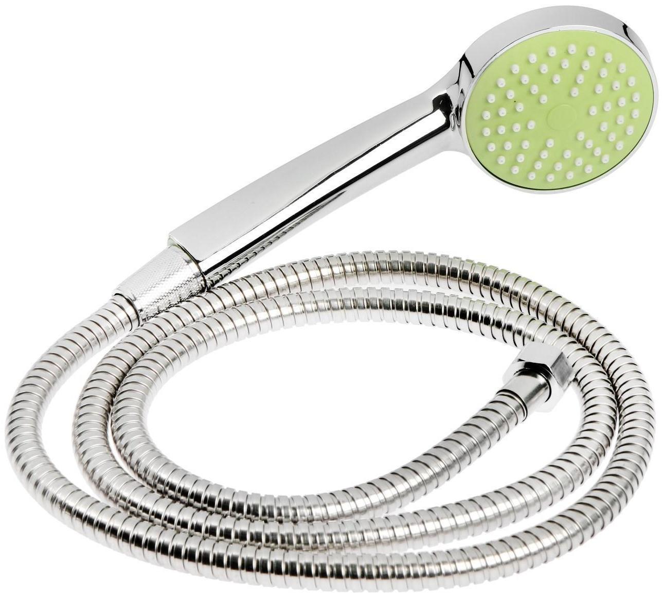 Cмеситель для ванны Accoona A7182K, двухвентильный, с душевым набором, силумин, зеленый/хром