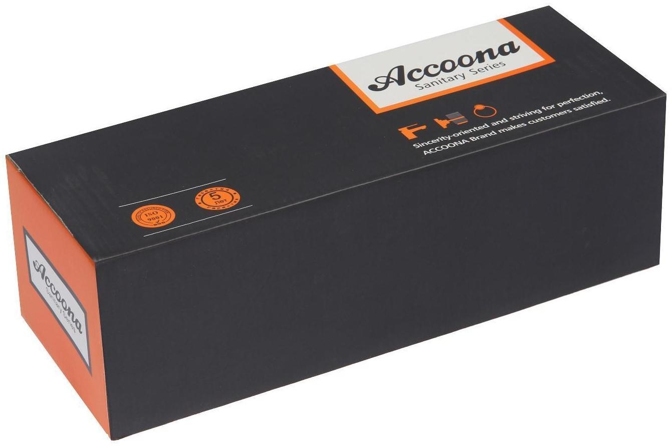 Cмеситель для ванны Accoona A7182K, двухвентильный, с душевым набором, силумин, зеленый/хром