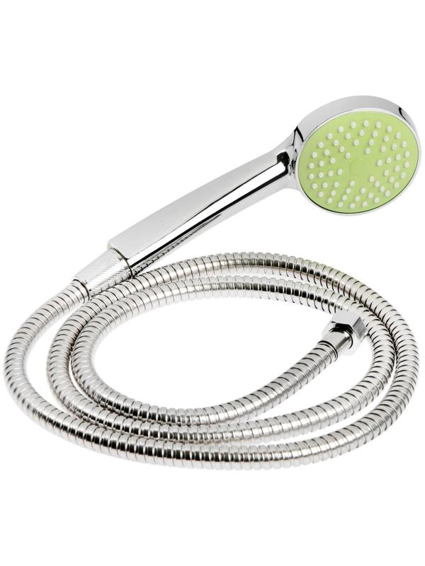 Cмеситель для ванны Accoona A7182K, двухвентильный, с душевым набором, силумин, зеленый/хром