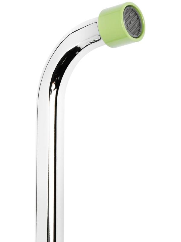 Cмеситель для ванны Accoona A7182K, двухвентильный, с душевым набором, силумин, зеленый/хром