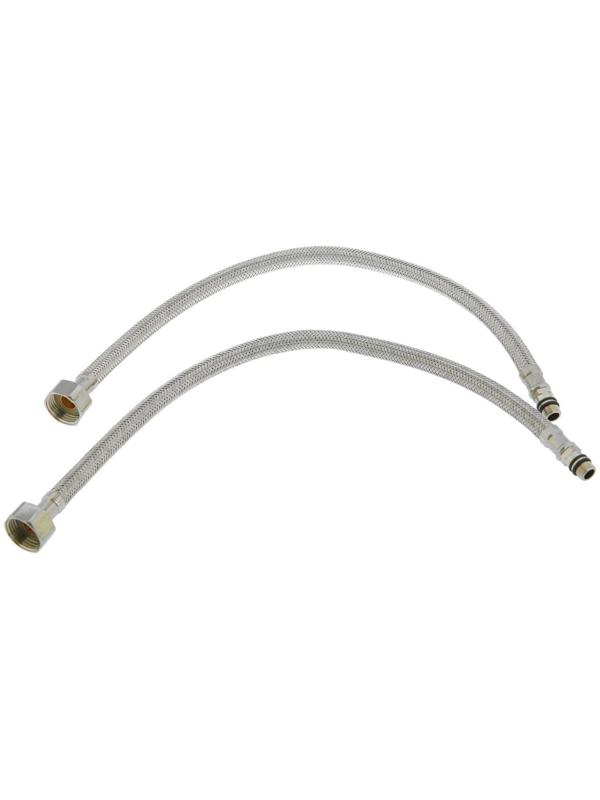 Смеситель для раковины Accoona A9482N, двухвентильный, с гайкой, силумин, красный/хром