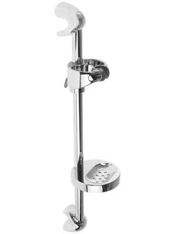 Стойка душевая Accoona A409, с пластиковой мыльницей, хром