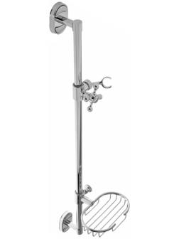 Стойка душевая Accoona A411, с металлической мыльницей, хром