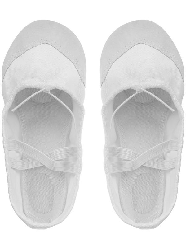 Балетки спортивные, длина по стельке 17 см, цвет белый