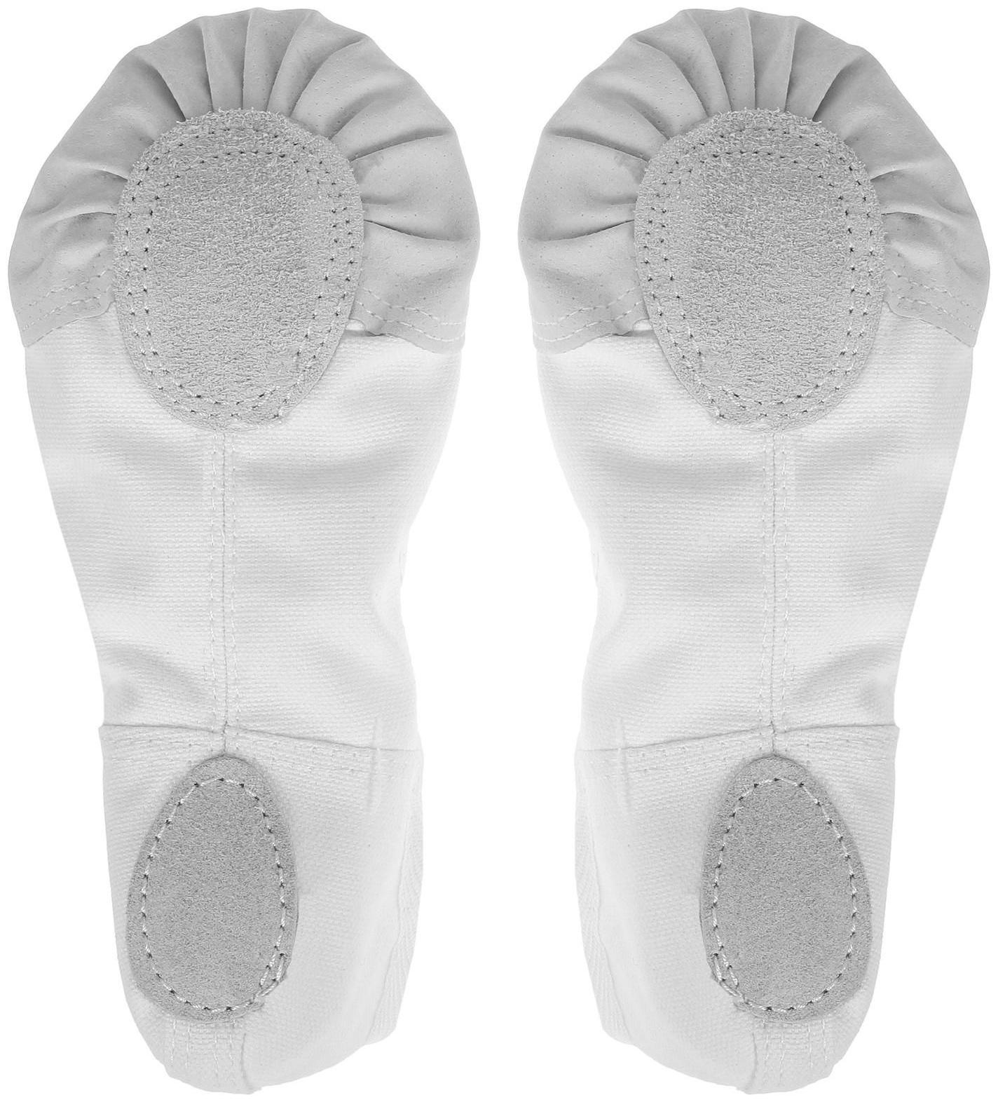 Балетки спортивные, длина по стельке 21 см, цвет белый