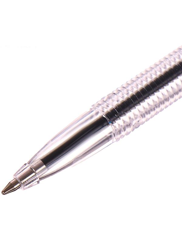 Ручка шариковая Office Style 820, узел 1.0 мм, чернила синие, корпус прозрачный