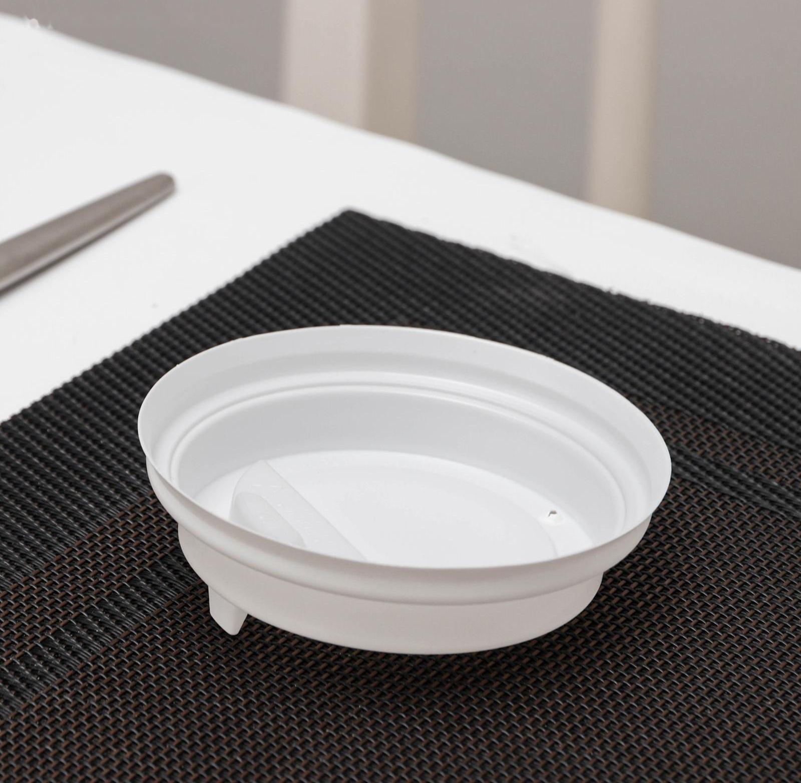 Крышка на стакан одноразовая с носиком, d=8 см, цвет белый / 1000 шт.