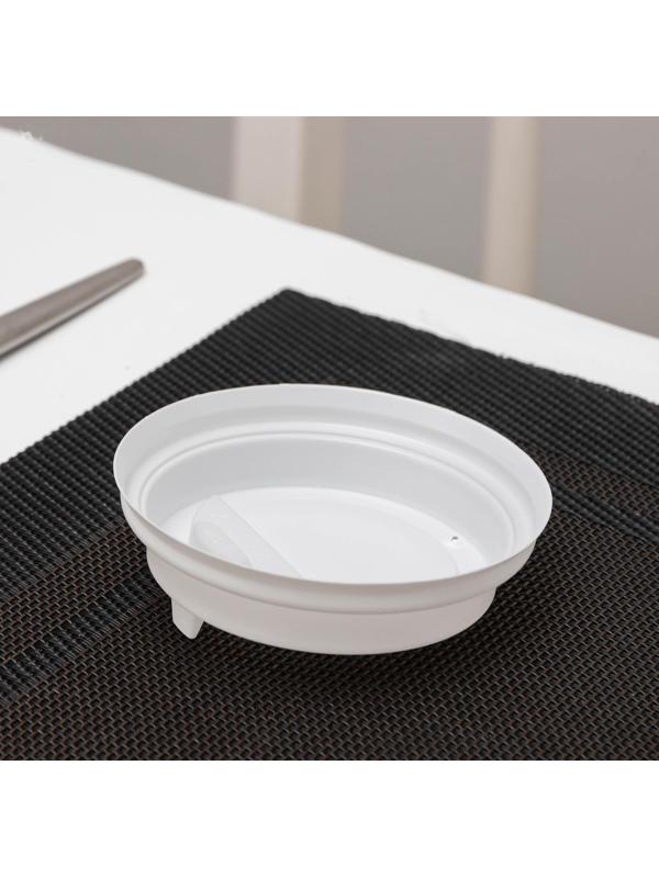 Крышка на стакан одноразовая с носиком, d=8 см, цвет белый / 1000 шт.