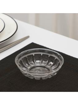 Контейнер одноразовый «Креманка» М-201, 9,5×6 см, 200 мл, круглая, прозрачная, дно, 1300 шт/уп.