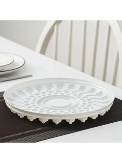 Тортовница одноразовая ПР-Т1430, дно 25,3 см, цвет белый, 160 шт/уп.