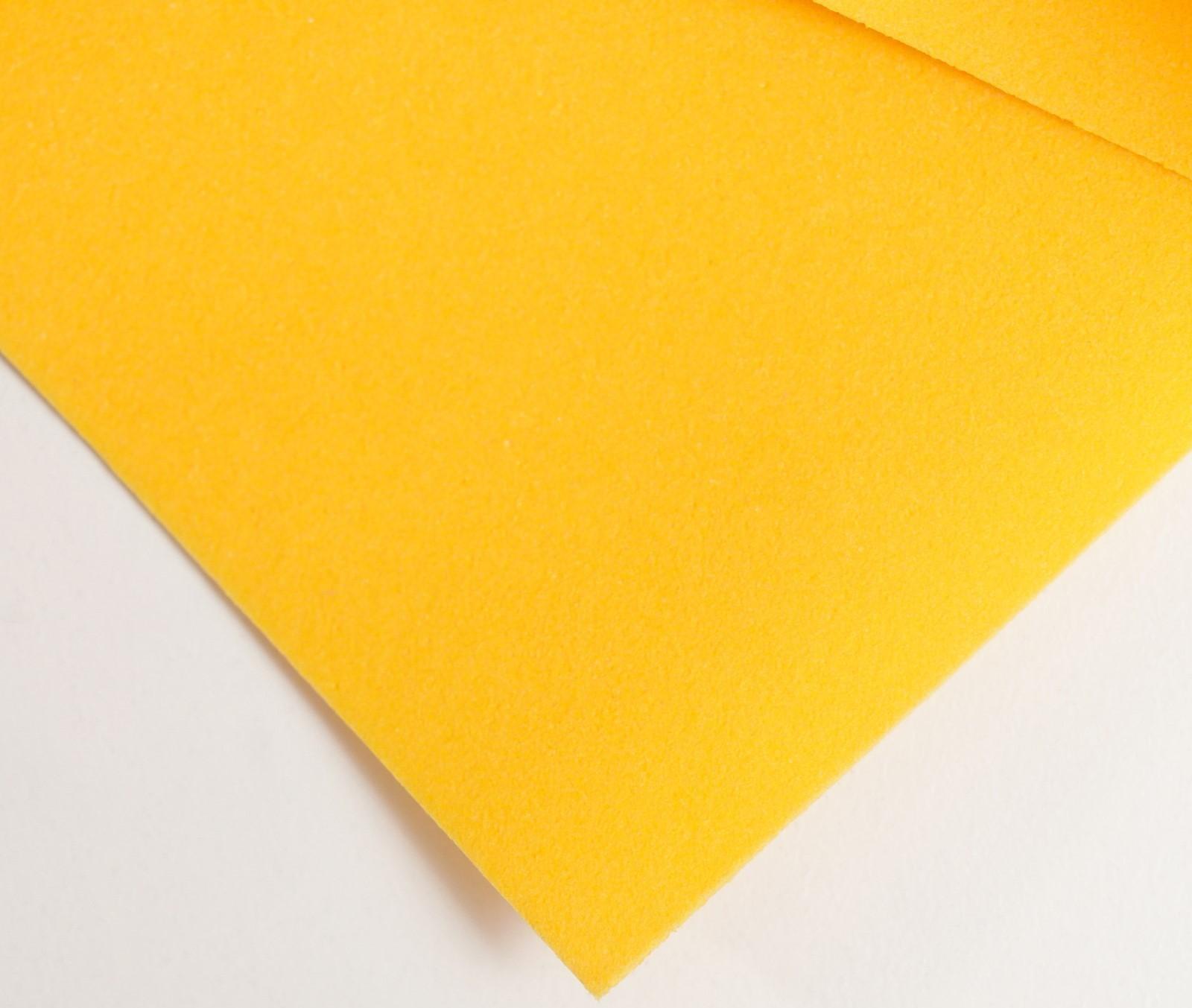 Фоамиран иранский 0,8-1 мм (тёмно-жёлтый/122) 60х70 см