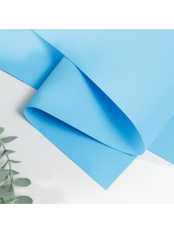 Фоамиран иранский 0,8-1 мм (синий/167) 60х70 см