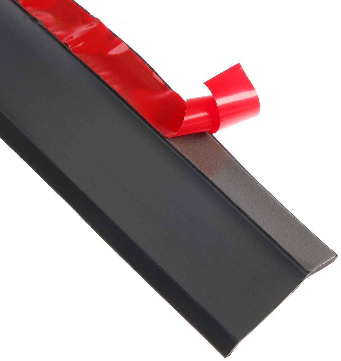 Защитная лента юбки бампера TORSO, длина 2.5 м, высота 5 см, черный