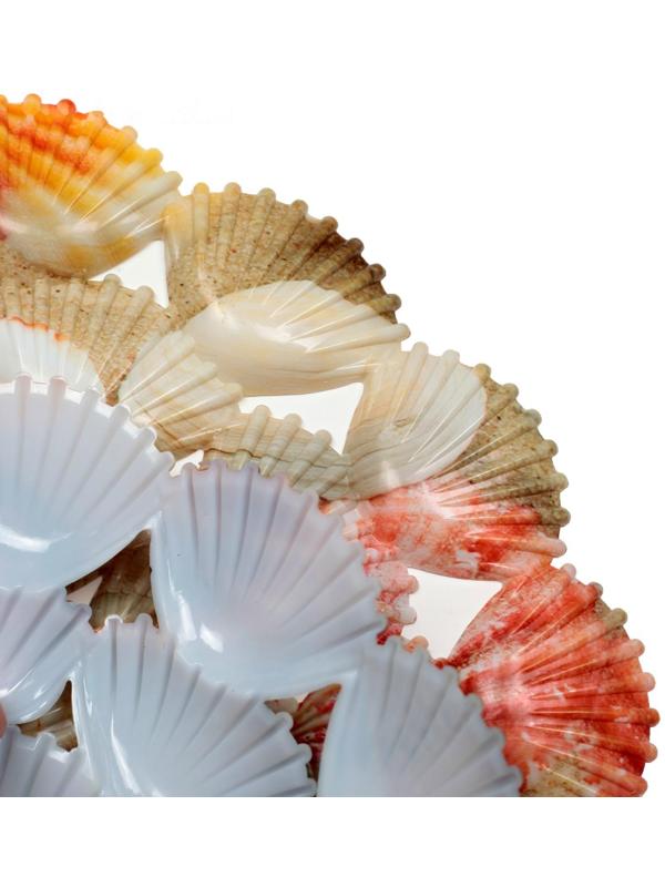 Решётка в раковину круглая Доляна «Ракушки», 28×28 см