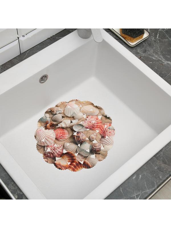 Решётка в раковину круглая Доляна «Ракушки», 28×28 см