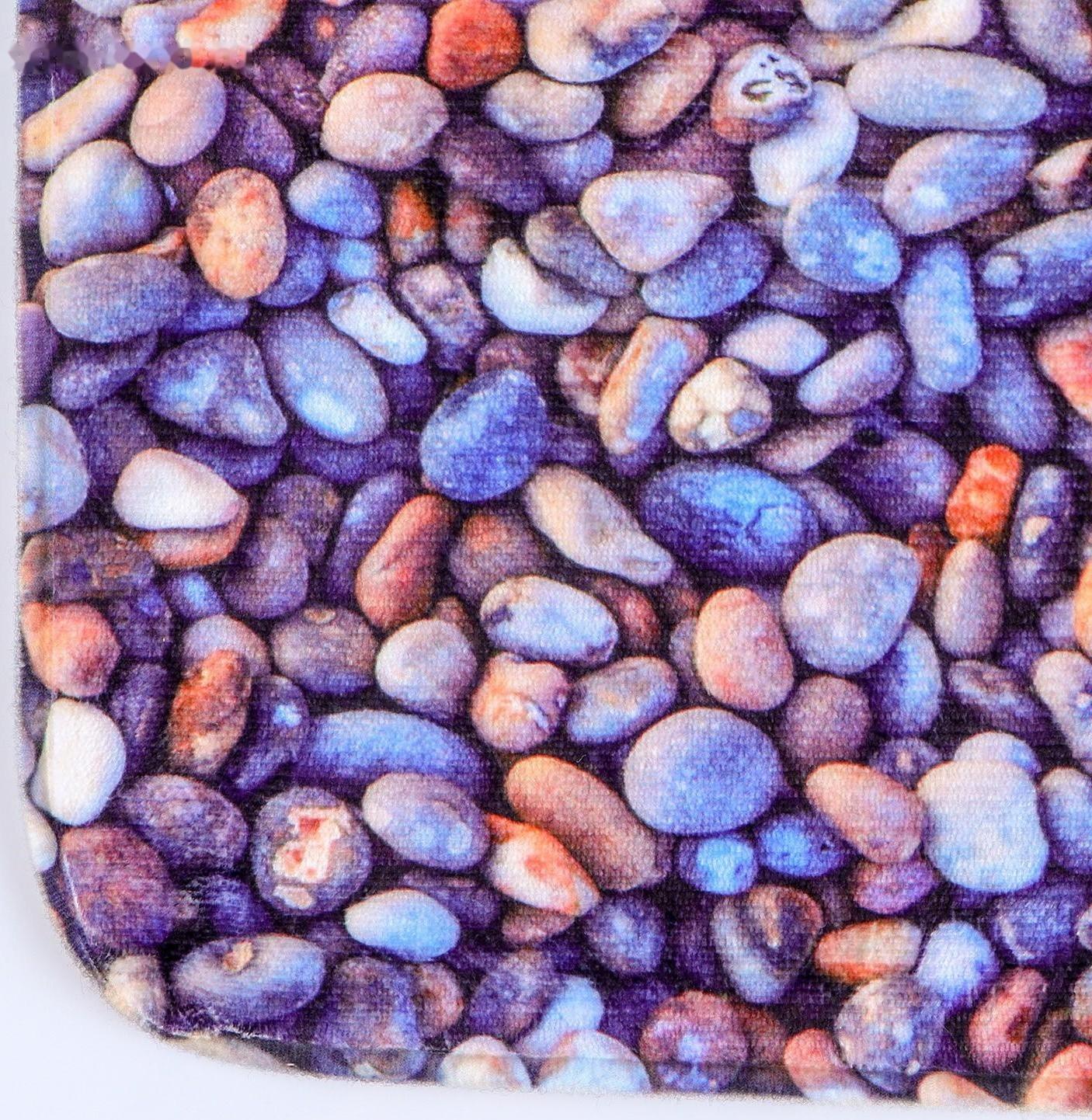 Набор ковриков для ванной и туалета Доляна «Галька», 2 шт: 40×50, 50×80 см