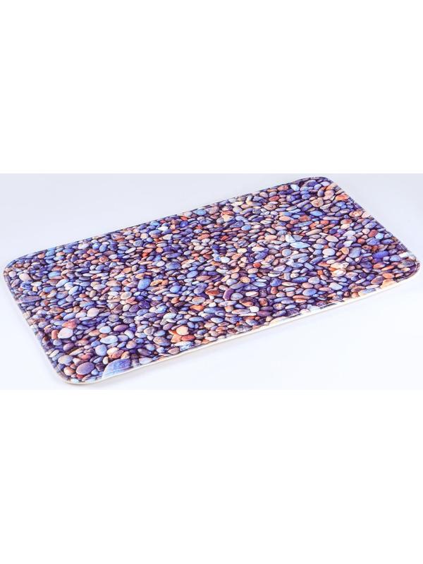 Набор ковриков для ванной и туалета Доляна «Галька», 2 шт: 40×50, 50×80 см