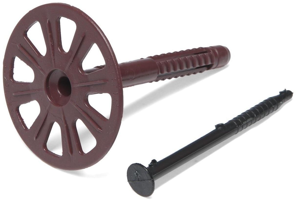 Дюбель для теплоизоляции с пластиковым гвоздем 