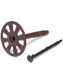 Дюбель для теплоизоляции с пластиковым гвоздем 