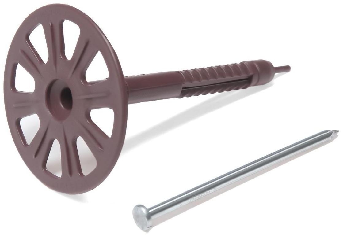 Дюбель для теплоизоляции с металлическим гвоздем 