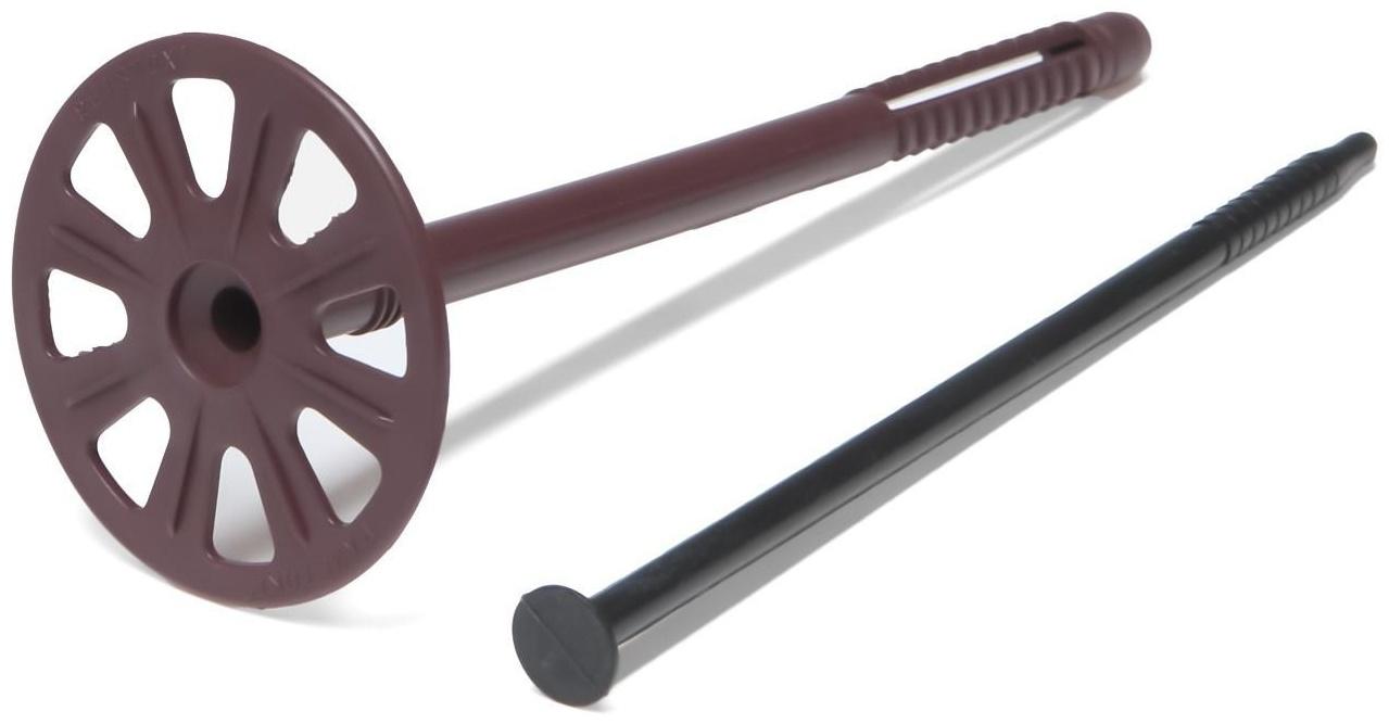 Дюбель для теплоизоляции с пластиковым гвоздем 