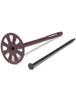 Дюбель для теплоизоляции с пластиковым гвоздем 