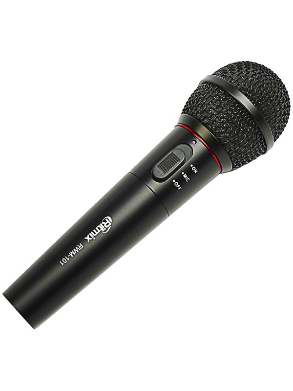 Микрофон Ritmix RWM-101, 100-10000 Гц, штекер 6.3 мм, чёрный