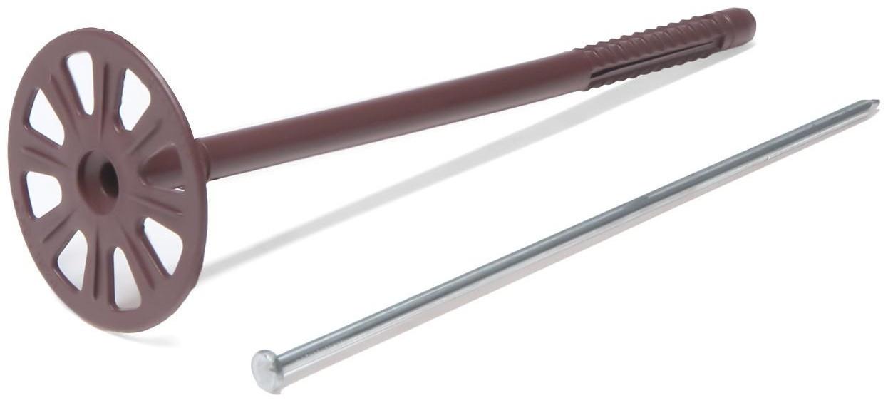 Дюбель для теплоизоляции с металлическим гвоздем 