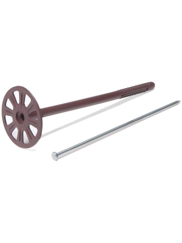 Дюбель для теплоизоляции с металлическим гвоздем 