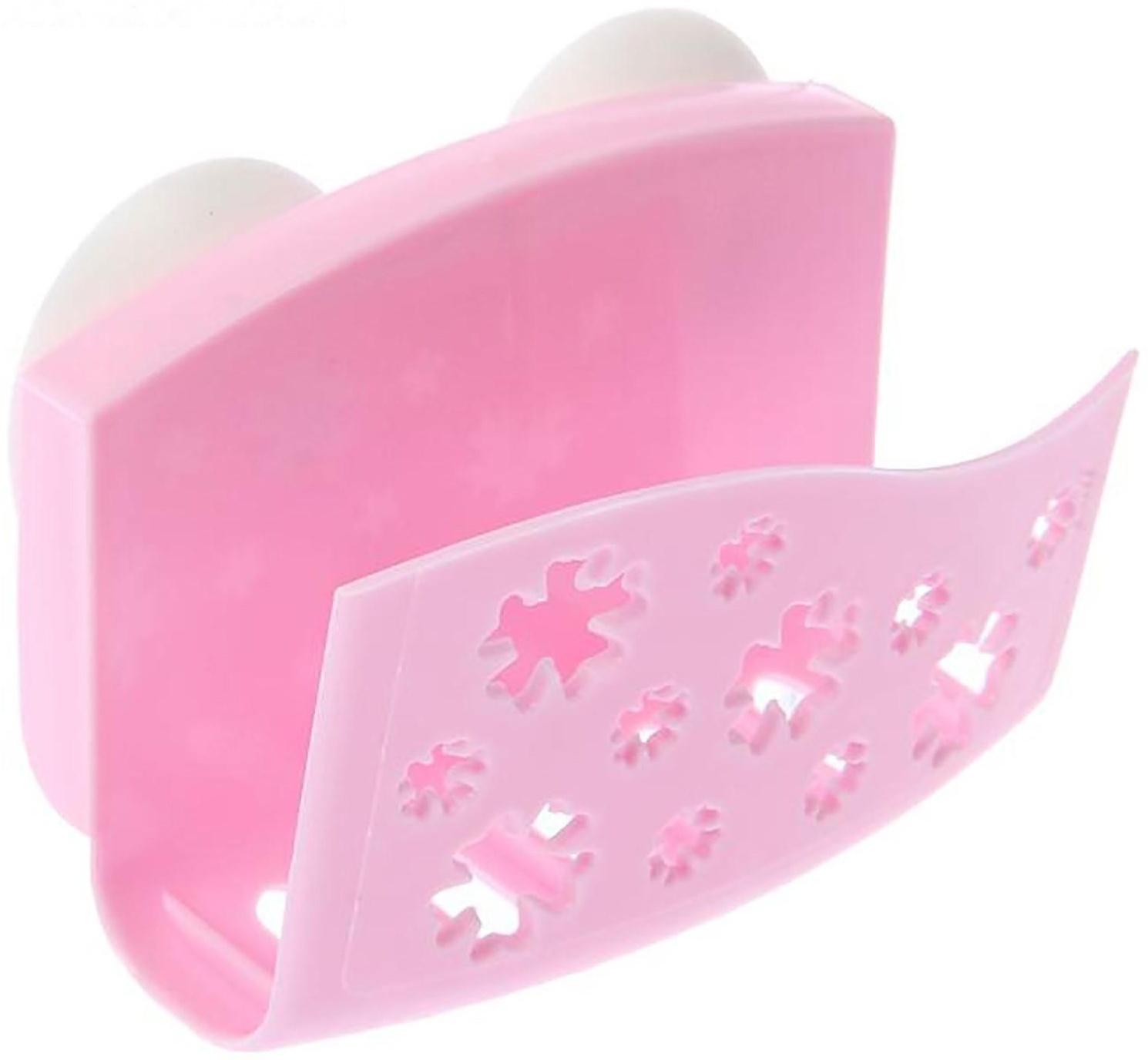 Подставка под губку на присосках, цвет МИКС