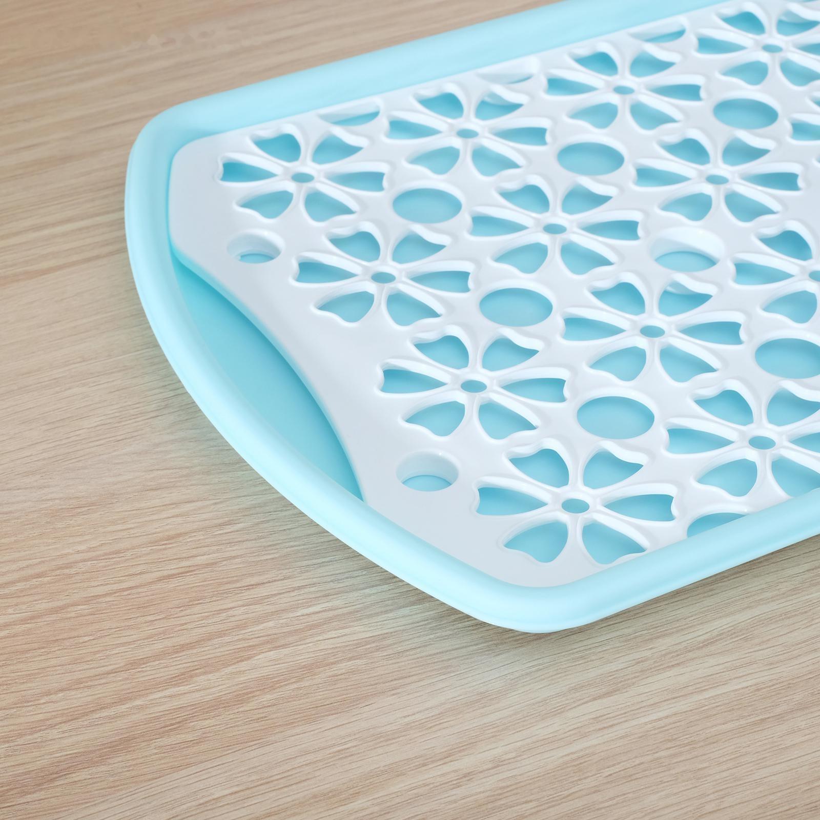 Поднос с вкладышем для сушки посуды, 40×24 см, цвет МИКС