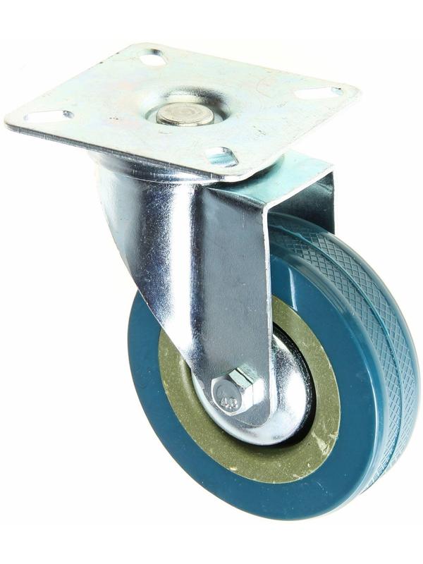 Колесо мебельное, d=75 мм, на площадке