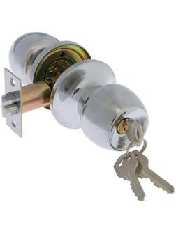 Защелка 1103, с ключом, цвет хром