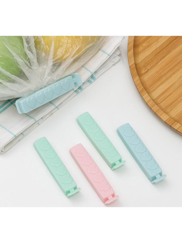 Набор зажимов для пакета, 8 см, 5 шт, цвет МИКС