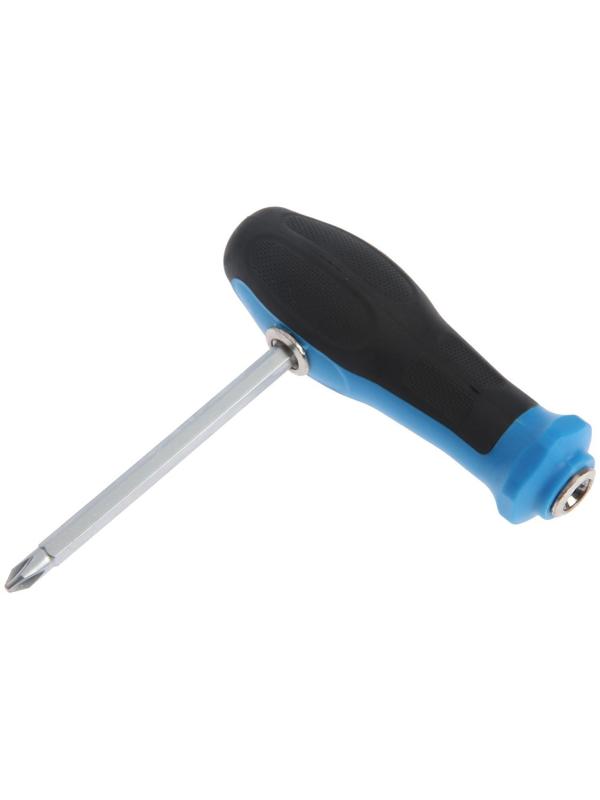 Отвертка комбинированная ТУНДРА, 3 в 1, двухкомпонентная рукоятка, PH2/SL6 х 100 мм