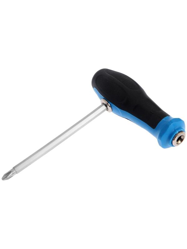 Отвертка комбинированная ТУНДРА, 3 в 1, магнит, двухкомпонентная рукоятка, PH2/SL6 х 125 мм