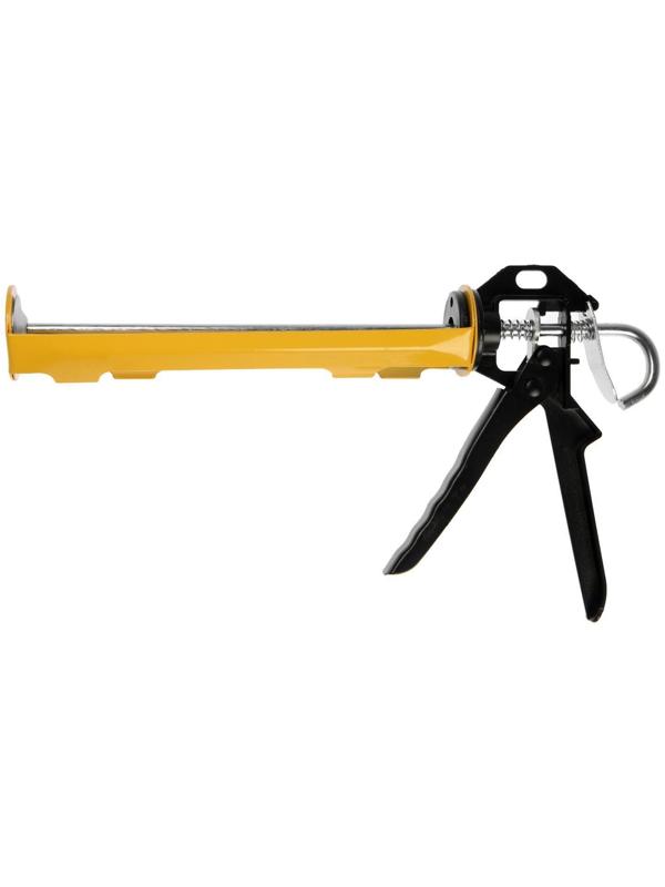 Пистолет для герметика ТУНДРА, полуоткрытый, круглый шток, 225 мм