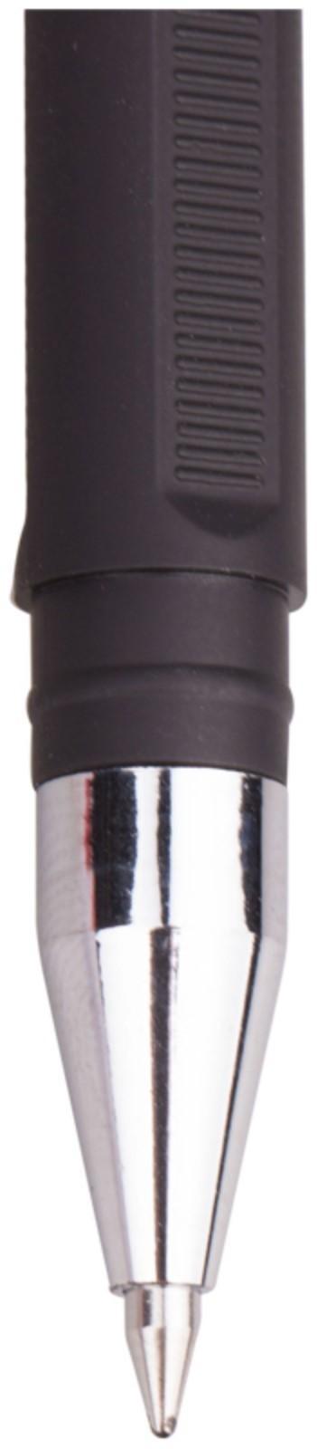 Ручка гелевая 0,5 мм Berlingo Velvet, стержень чёрный, прорезиненый корпус 243042