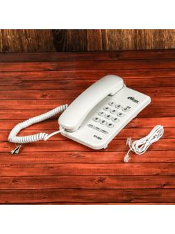 Проводной телефон Ritmix RT-320, световой индикатор, настольно-настенный, белый