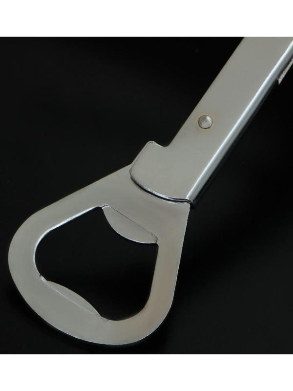 Штопор - открывалка Доляна «Универсальная», 14 см, цвет хромированный