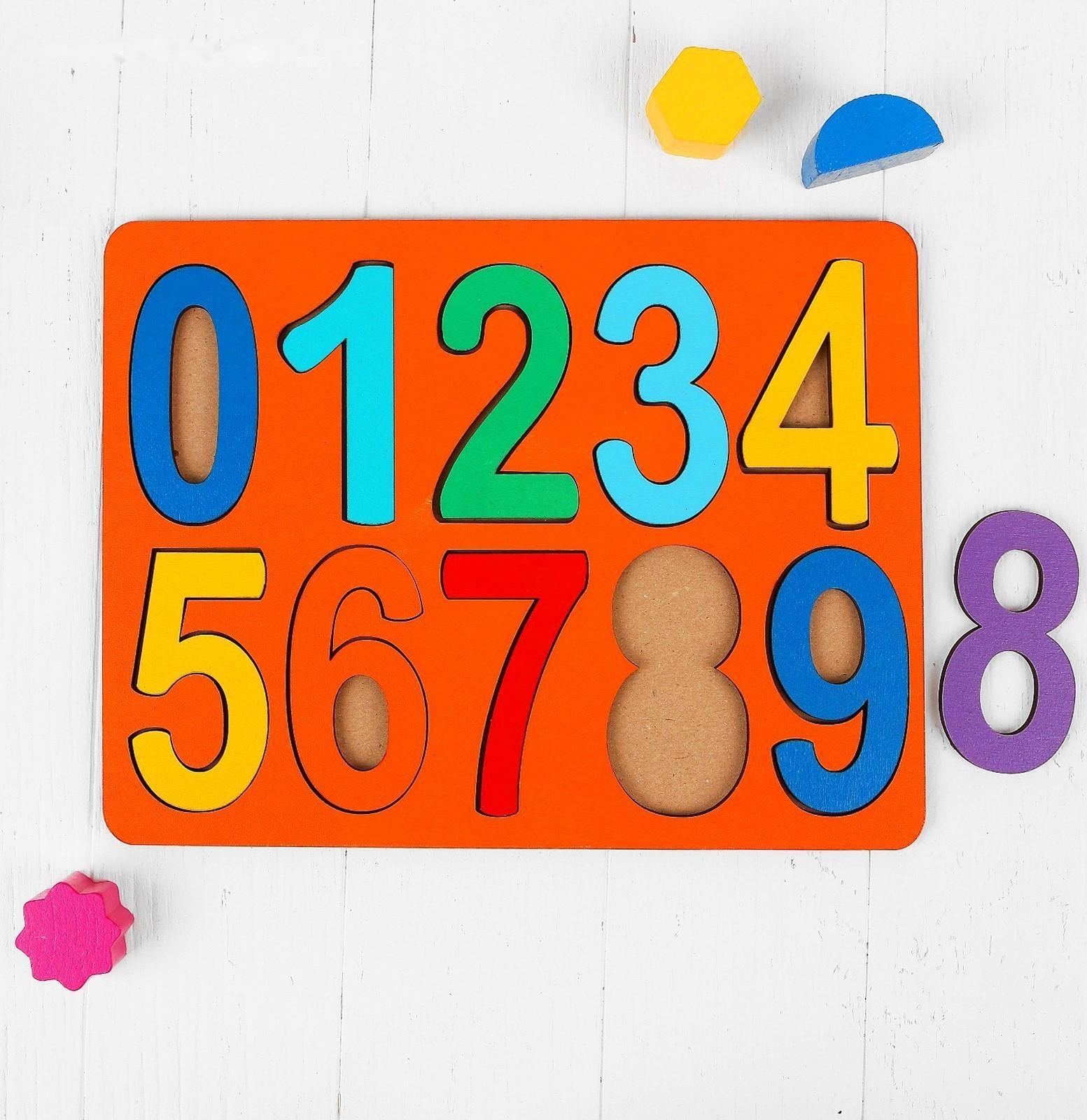 Рамки-вкладыши «Цифры», макси, высота цифр: 8,5 см