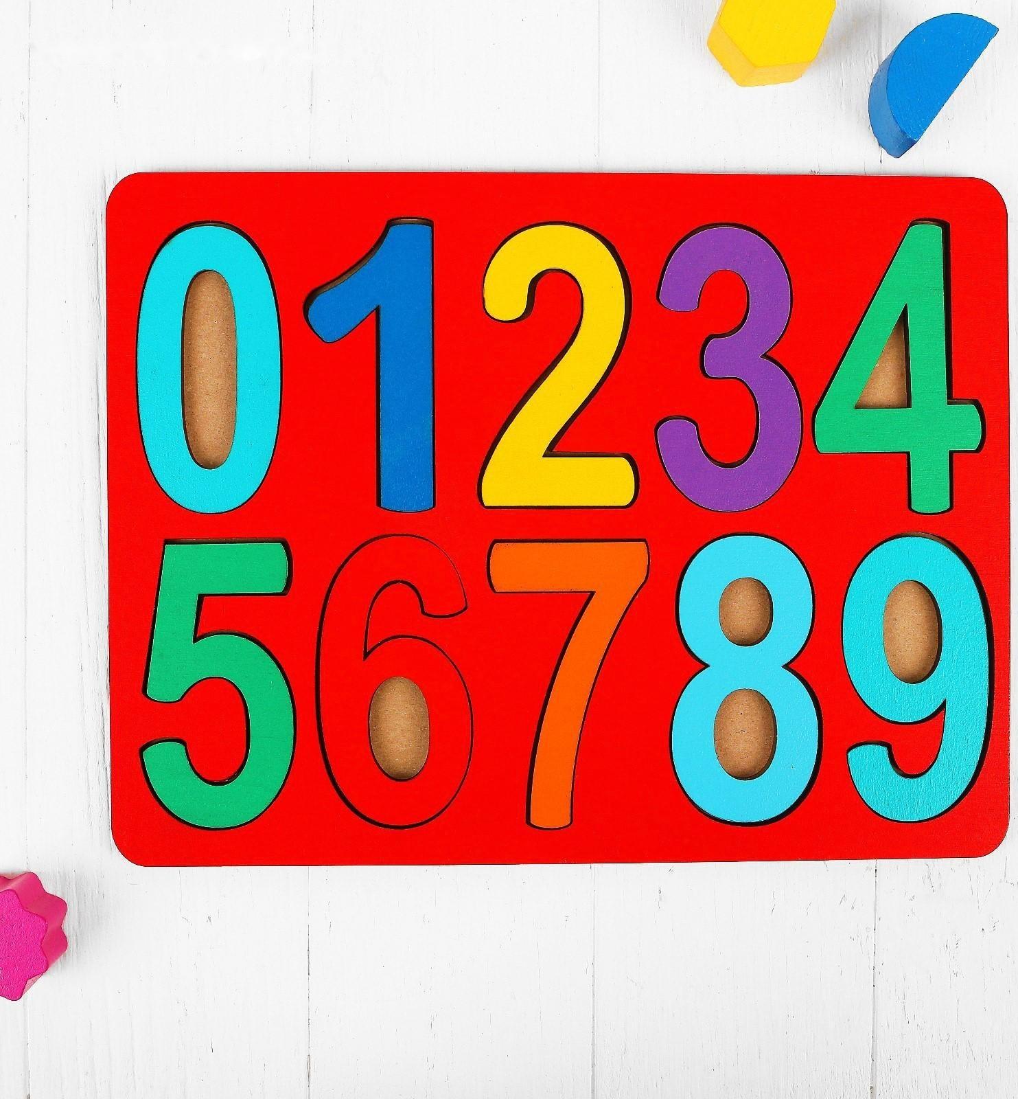 Рамки-вкладыши «Цифры», макси, высота цифр: 8,5 см