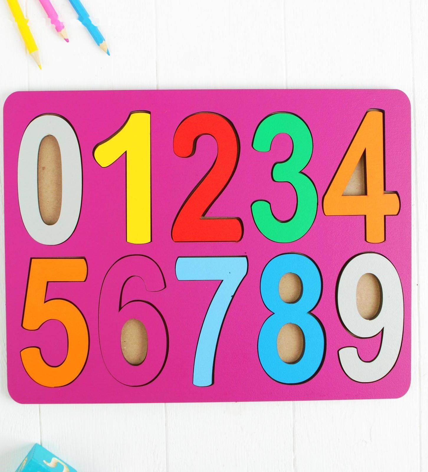 Рамки-вкладыши «Цифры», макси, высота цифр: 8,5 см